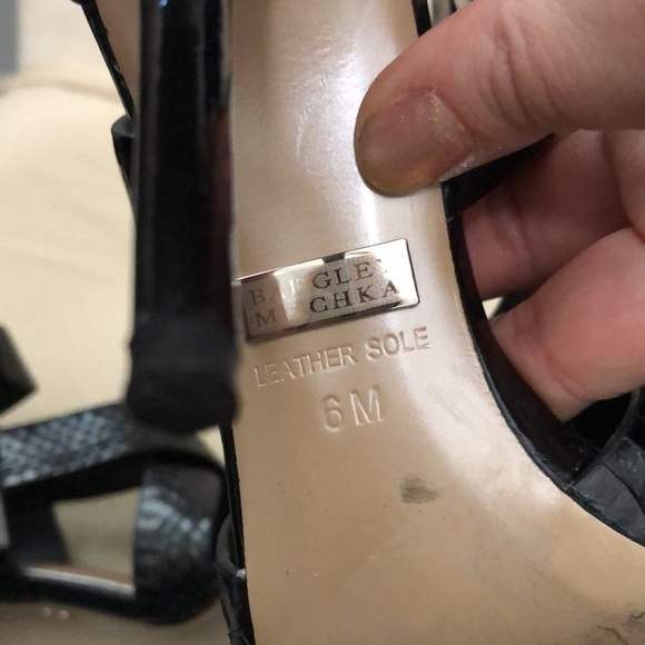 Badgley Mishka Ankle Strap Heels Size 6 - Picture 8 of 8
